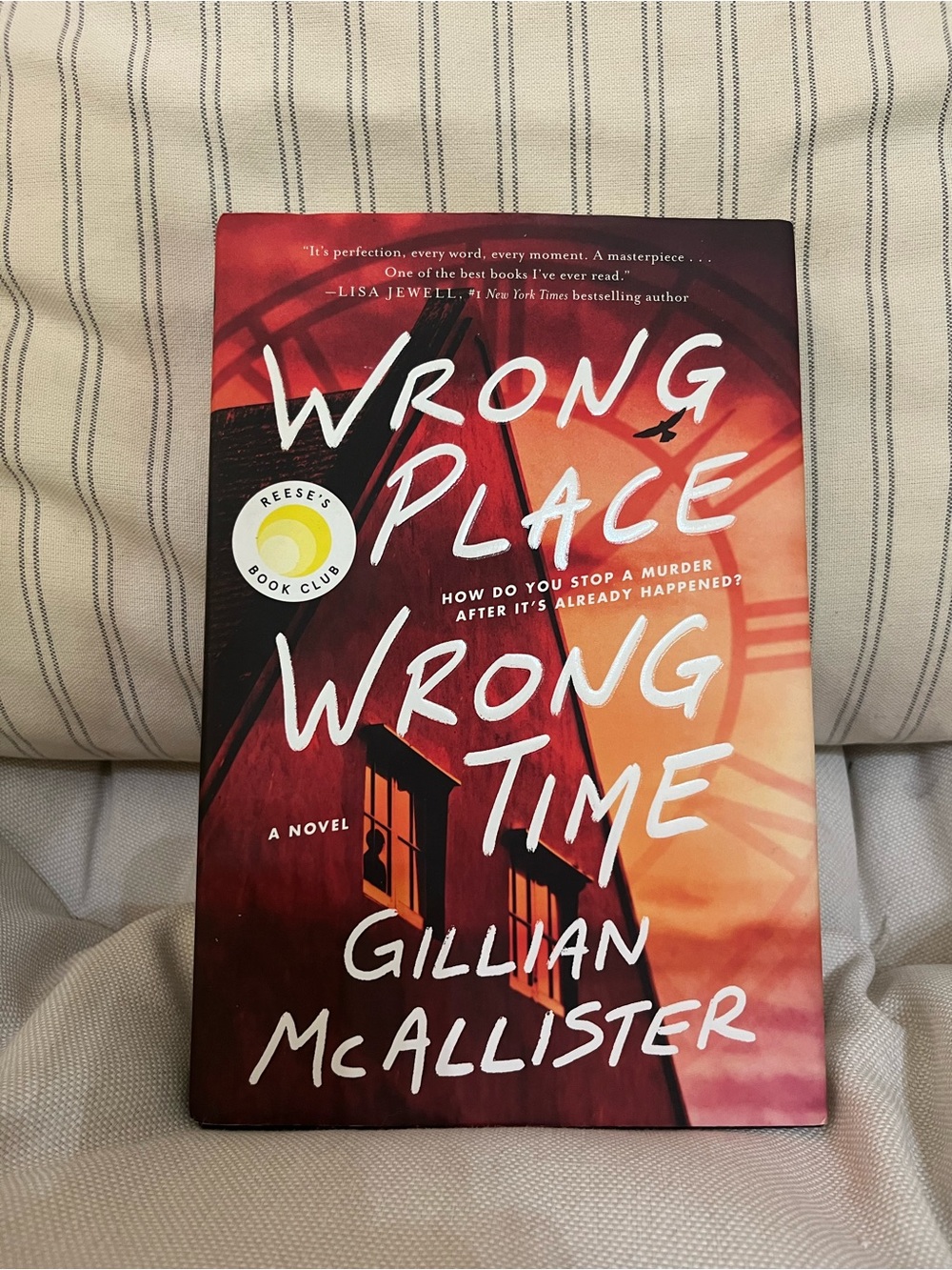 Wrong Place Wrong Time by Gillian McAllister - Red/Orange Paperback